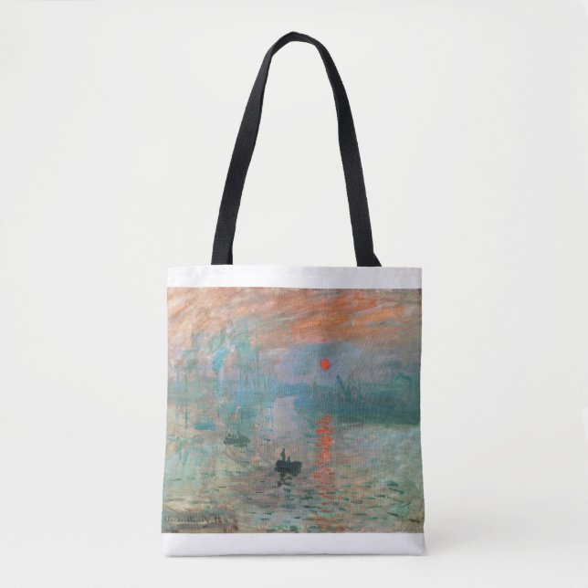 Impression, Sunrise 1872 Claude Monet Tote Bag (Front)