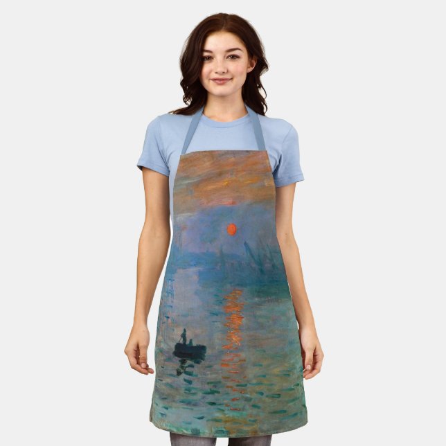 Impression Sunrise by Claude Monet        Apron (Worn)