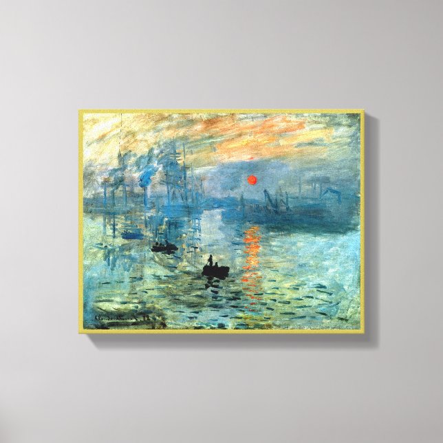 Impression Sunrise by Claude Monet Canvas Print (Front)
