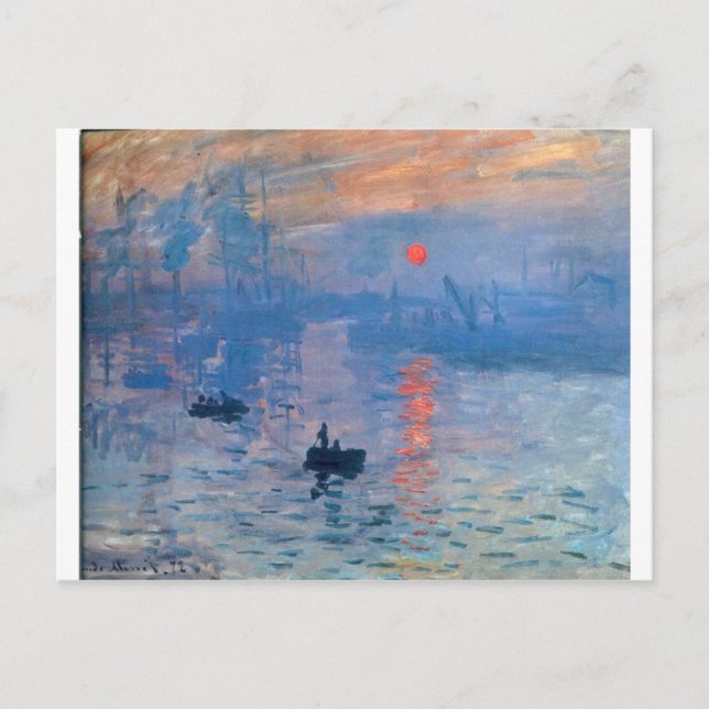 Impression, sunrise by Claude Monet Postcard (Front)