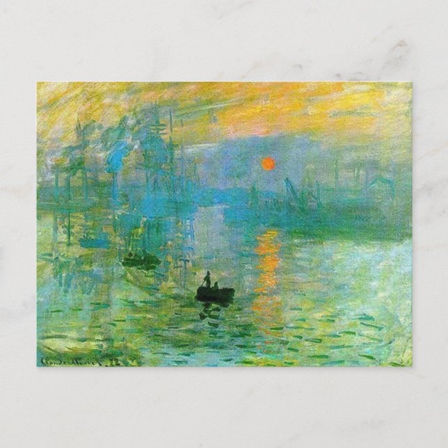 Impression, Sunrise by Claude Monet Postcard (Front)