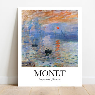 Impression, Sunrise by Claude Monet Poster