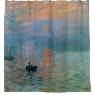 Impression Sunrise by Claude Monet Shower Curtain