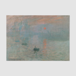 Impression Sunrise by Claude Monet Tissue Paper