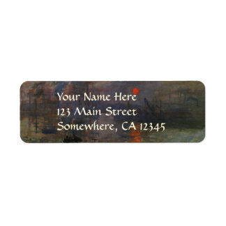 Impression Sunrise by Claude Monet, Vintage Art
