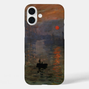 Impression Sunrise by Claude Monet, Vintage Art iPhone 16 Plus Case