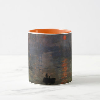 Impression Sunrise by Claude Monet, Vintage Art Mug
