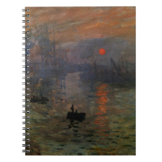 Impression Sunrise by Claude Monet, Vintage Art Notebook