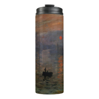 Impression Sunrise by Claude Monet, Vintage Art Thermal Tumbler