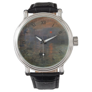 Impression Sunrise by Claude Monet, Vintage Art Watch