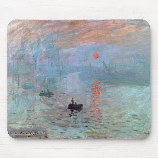 Impression, Sunrise, Claude Monet, 1872 Mouse Mat (Front)