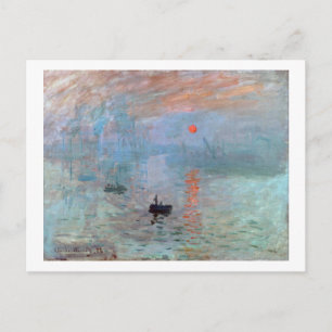 Impression, Sunrise, Claude Monet, 1872 Postcard