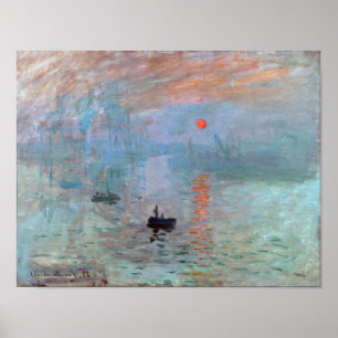 Impression, Sunrise, Claude Monet, 1872 Poster