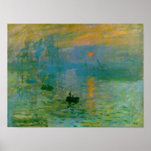 Impression Sunrise, Claude Monet Fine Art Poster