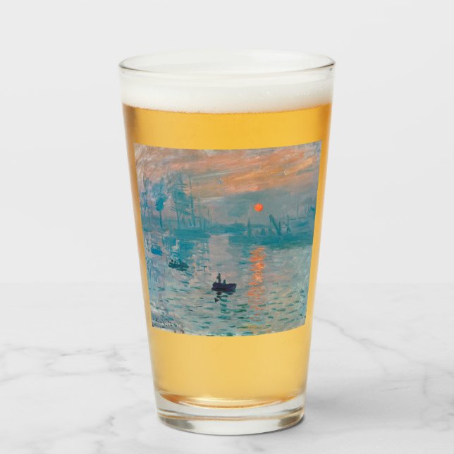 Impression Sunrise Claude Monet  Glass (Front Filled)