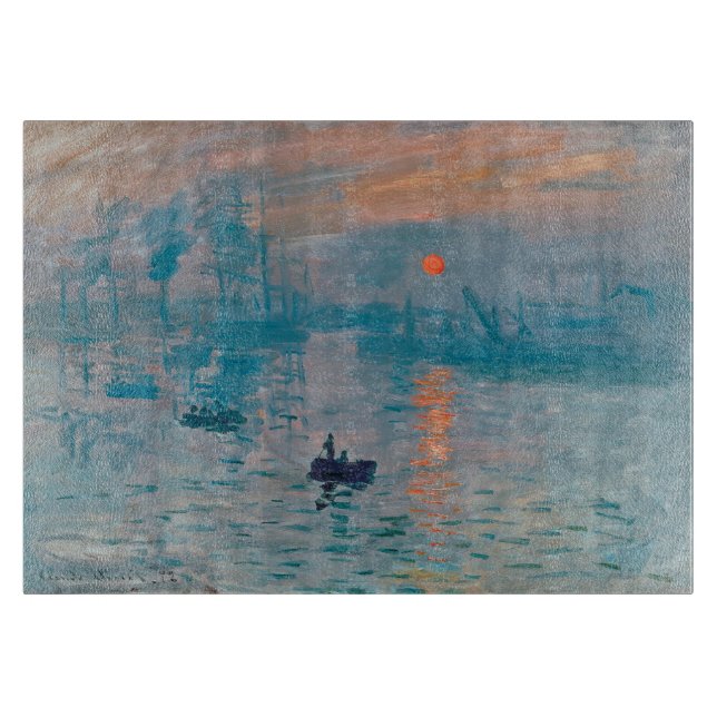 Impression Sunrise claude monet impressionist Cutting Board (Front)