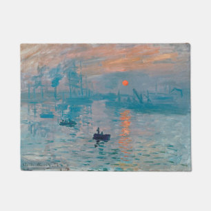 Impression Sunrise claude monet impressionist Doormat