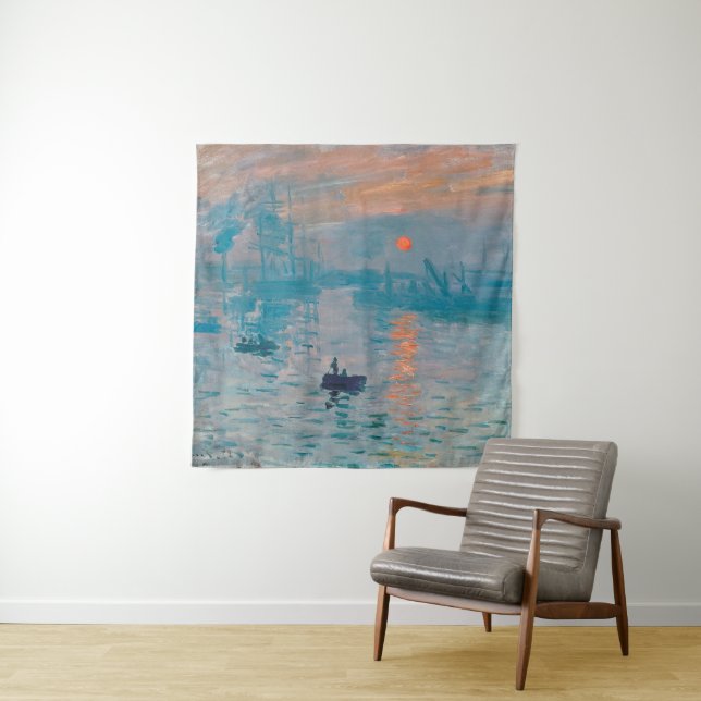 Impression Sunrise claude monet impressionist Tapestry (In Situ)