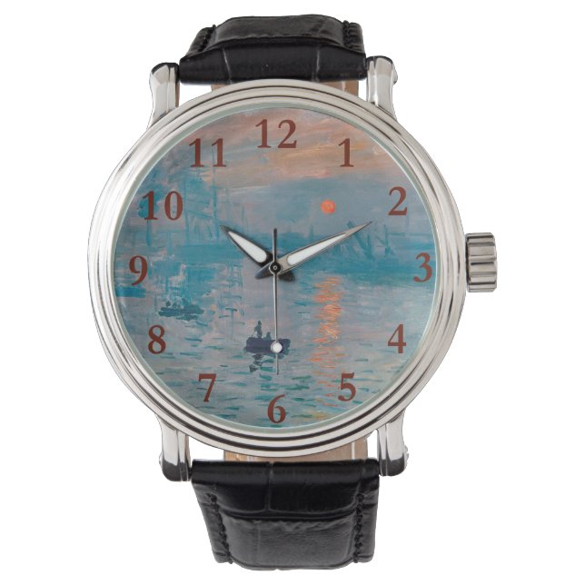 Impression Sunrise claude monet impressionist Watch (Front)