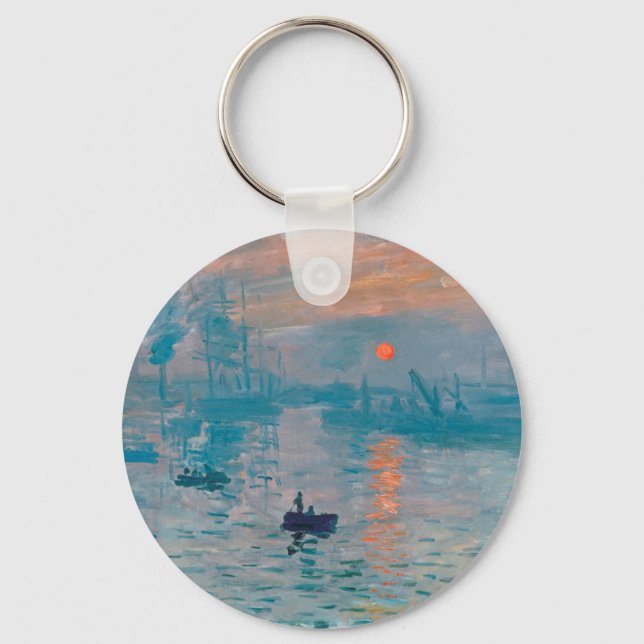 Impression Sunrise Claude Monet  Key Ring (Front)