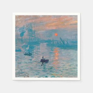 Impression Sunrise Claude Monet Napkin