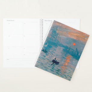 Impression Sunrise Claude Monet  Planner