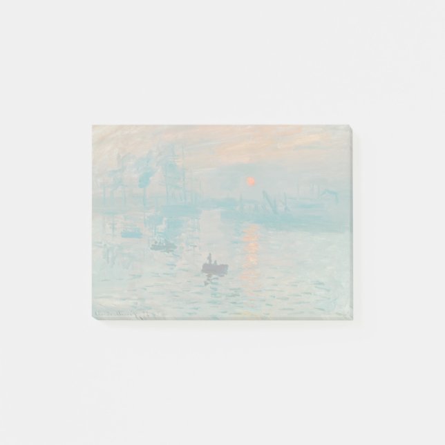 Impression Sunrise Claude Monet  Post-it Notes (Front)