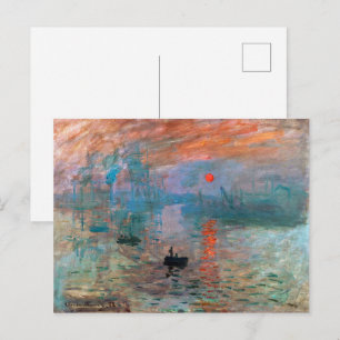 Impression, Sunrise Claude Monet Postcard