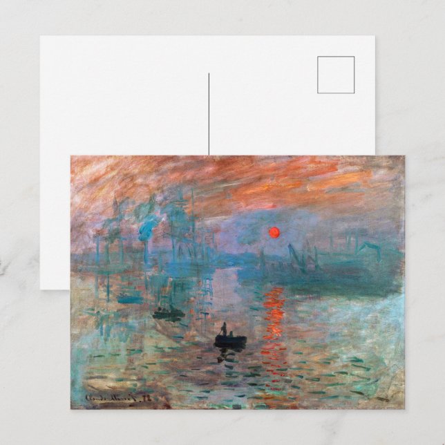 Impression, Sunrise | Claude Monet | Postcard (Front/Back)