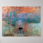 Impression, Sunrise | Claude Monet | Poster<br><div class="desc">Impression,  Sunrise is a 1872 painting Claude Monet.</div>