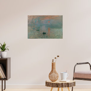Impression, Sunrise, famous painting, Poster