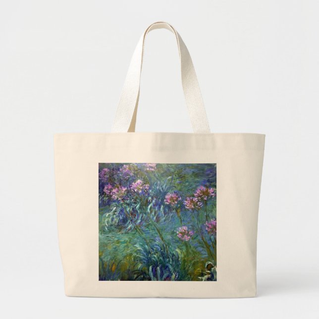 Impressionism Agapanthus Flowers Bag (Front)