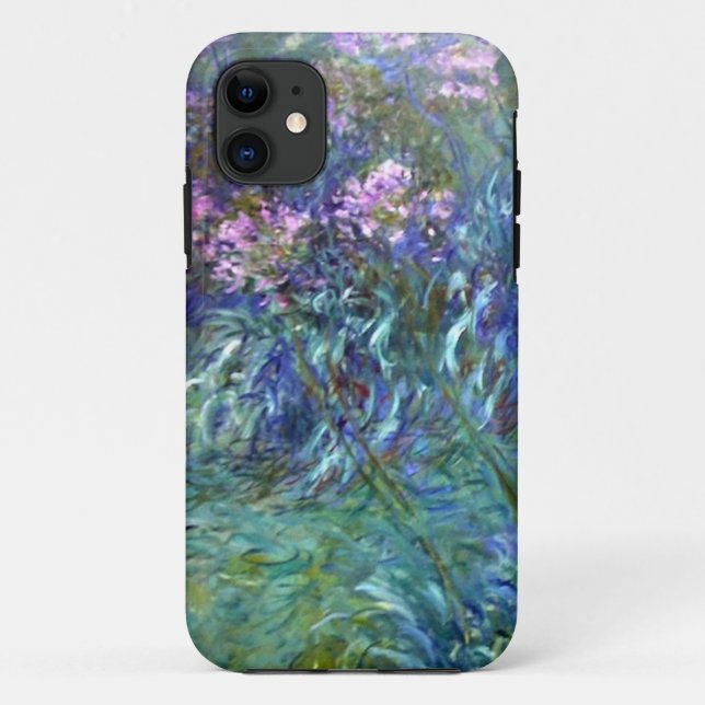 Impressionism Agapanthus Flowers by Monet Case-Mate iPhone Case (Back)