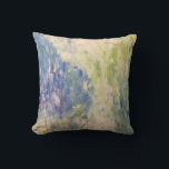 Impressionism Brush Stroke Water Lily Pond Pillow<br><div class="desc">Enjoy our impressionism painting inspired by Claude Monet's Water Lilies.  Add a splash of colour to your home with our abstract painting.</div>