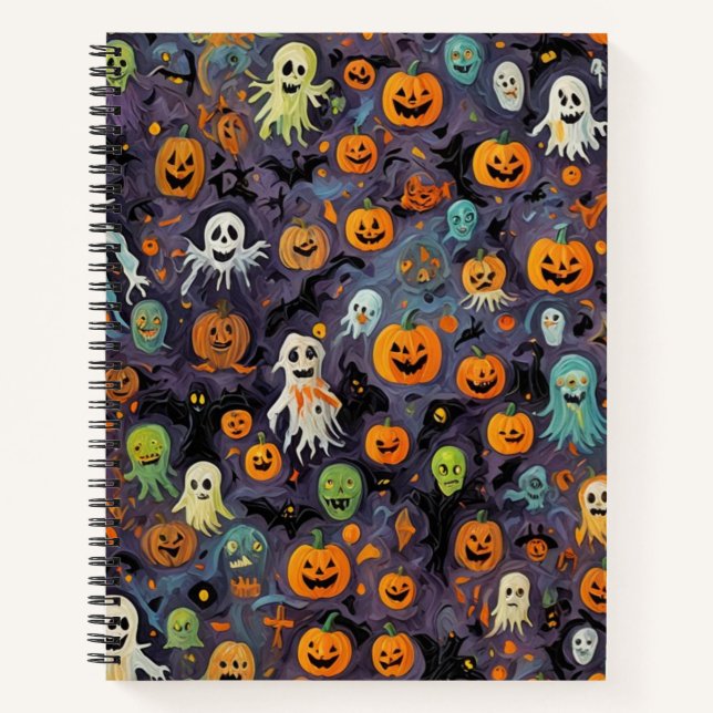 Impressionism Ghosts Melting Bullet Notebook (Front)