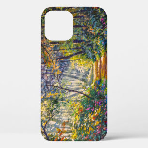 Impressionism Path: Sunny Forest Watercolor iPhone 12 Case