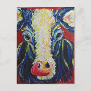 Impressionism Post Impressionism Cow Farm Animals Postcard