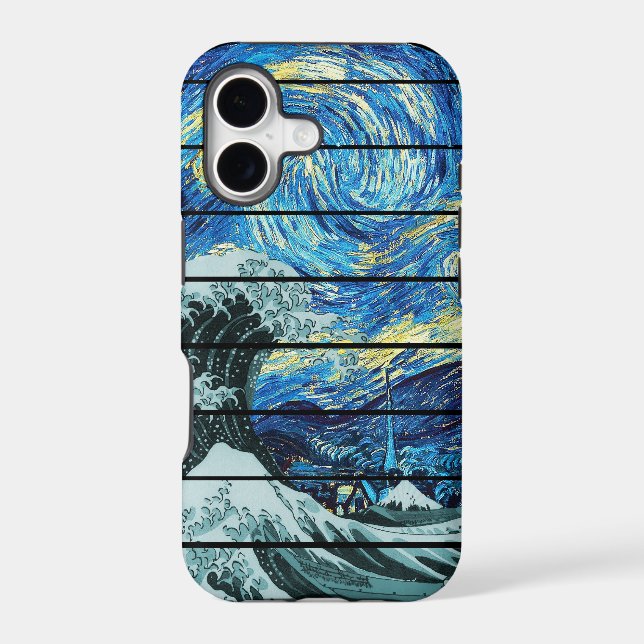 IMPRESSIONISM STARRY NIGHT WAVE OF KANAGAWA ART (Back)