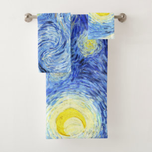 Impressionism Van Gogh Starry Night Bath Towel Set
