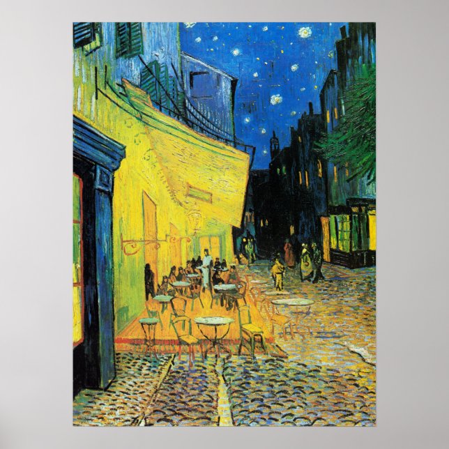 Impressionism Vincent Van Gogh Cafe Terrace at Nig Poster (Front)