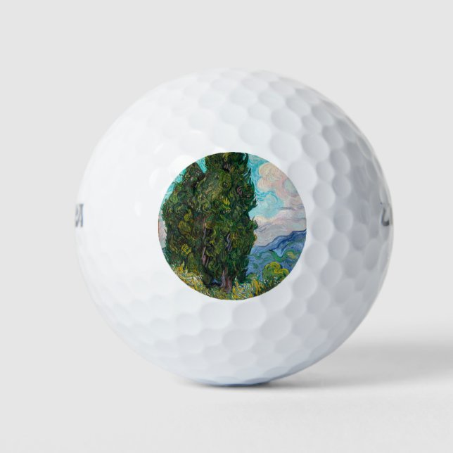 Impressionism Vincent Van Gogh Famous Visual Arts Golf Balls (Front)