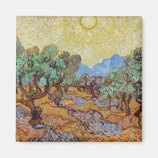 Impressionism Vincent Van Gogh Olive Trees Famous Magnet