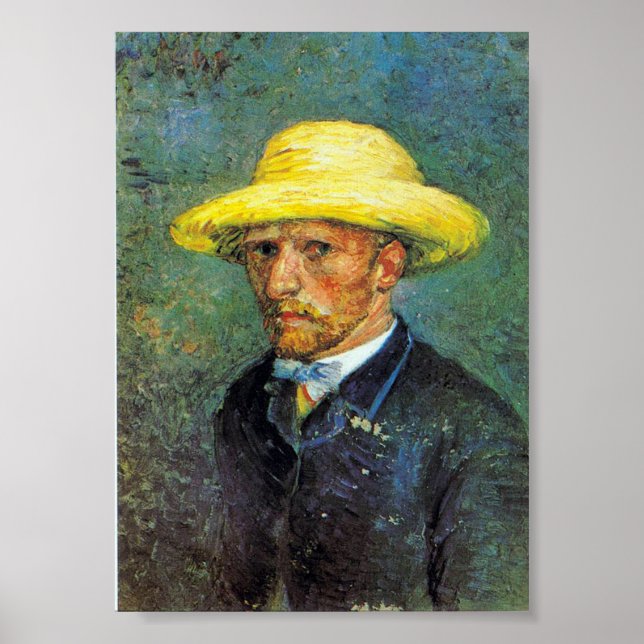 Impressionism Vincent Van Gogh Self Portrait Famou Poster (Front)
