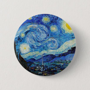 Impressionism Vincent Van Gogh Starry Starry Night 6 Cm Round Badge