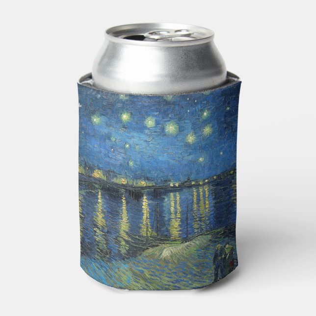 Impressionism Vincent Van Gogh Starry Starry Night Can Cooler (Can Front)