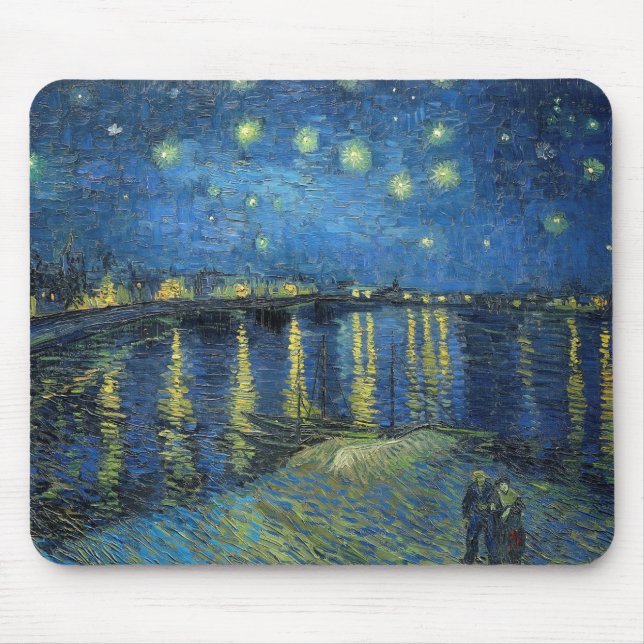 Impressionism Vincent Van Gogh Starry Starry Night Mouse Mat (Front)