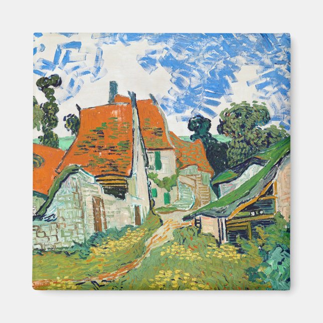 Impressionism Vincent Van Gogh Street in Auvers Magnet (Front)