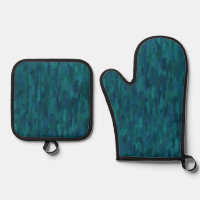 Impressionist Brush Strokes, Navy, Teal, Blue