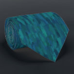 Impressionist Brush Strokes, Navy, Teal, Turquoise Tie<br><div class="desc">This necktie features impressionist style brush strokes in shades of navy blue,  teal,  olive green and turquoise for a layered look.</div>