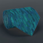 Impressionist Brush Strokes, Navy, Teal, Turquoise Tie<br><div class="desc">This necktie features impressionist style brush strokes in shades of navy blue,  teal,  olive green and turquoise for a layered look.</div>